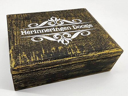 houten herinneringen doosje 