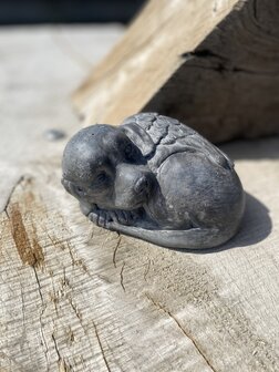 Hondenbeeldje  voor op een graf 