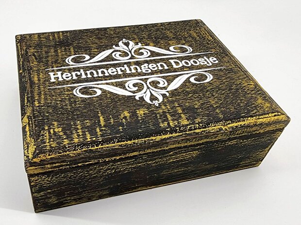 houten herinneringen doosje 