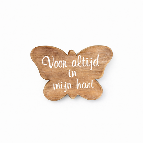 Vlinder met tekst