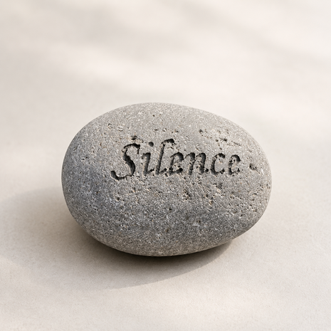 Gedenksteen Silence &ndash; Herdenksteentje voor graf of herdenkplek