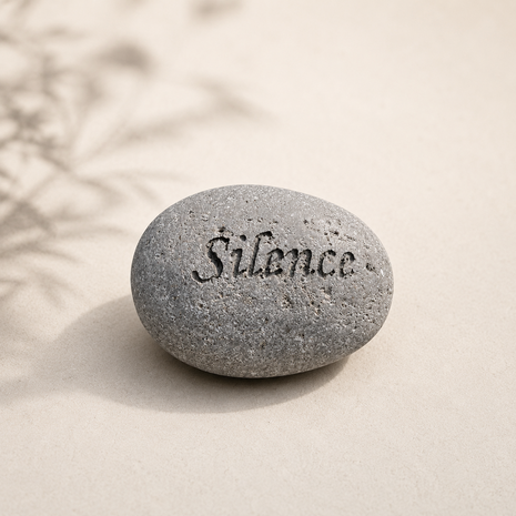 Gedenksteen Silence &ndash; Herdenksteentje voor graf of herdenkplek