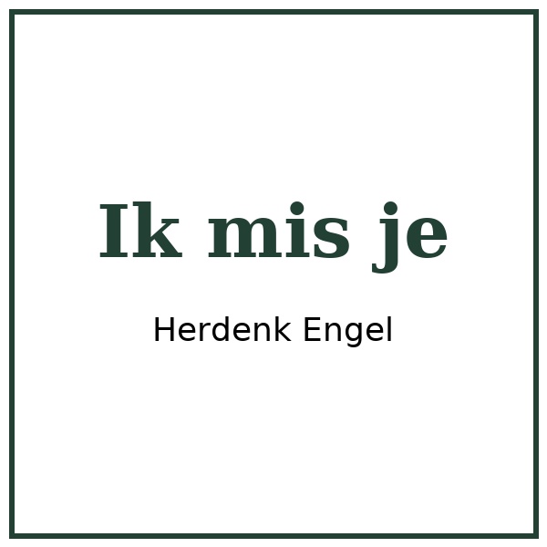 Een plek van liefde en gedenken